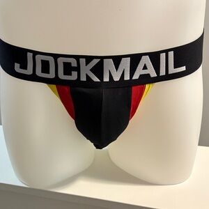 JOCKMAIL Men's Black and Red Briefs